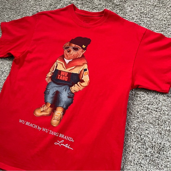 🔥🔥🔥 WU-TANG SHIRT SIZE LARGE WU BRAND POLO BEAR WUTANG RZA GZA - Picture 3 of 11